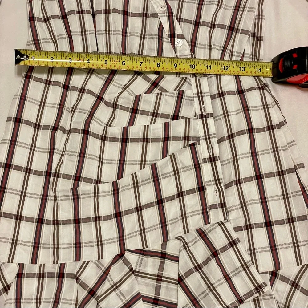 NWT Veronica Beard ‘Sherry’ Asymmetrical Ruffle Hem Shirt Dress Sz S - Picture 8 of 9